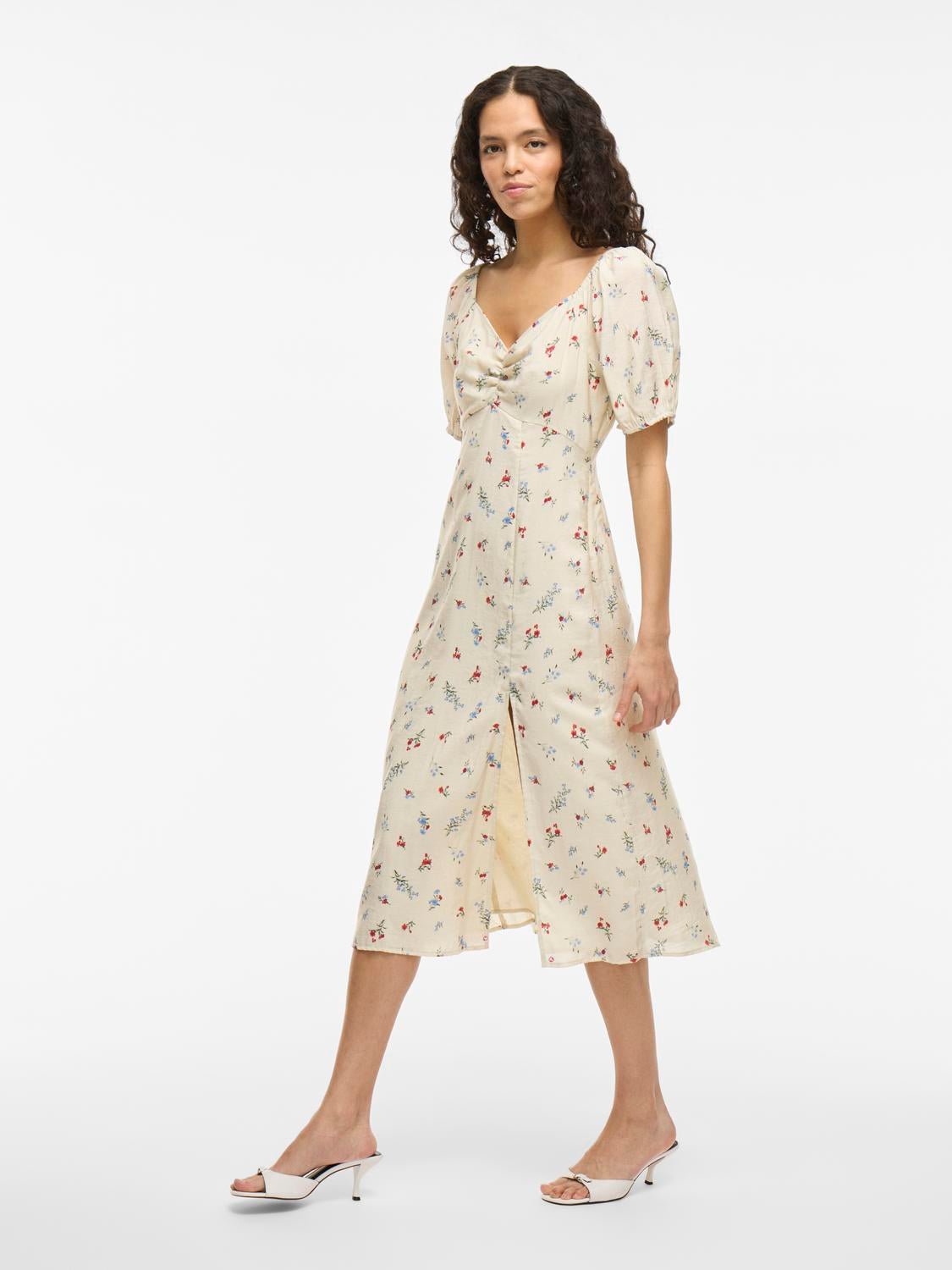 VIHAVANNE Midi Dress - Birch - VERO MODA & VILA Bergvik